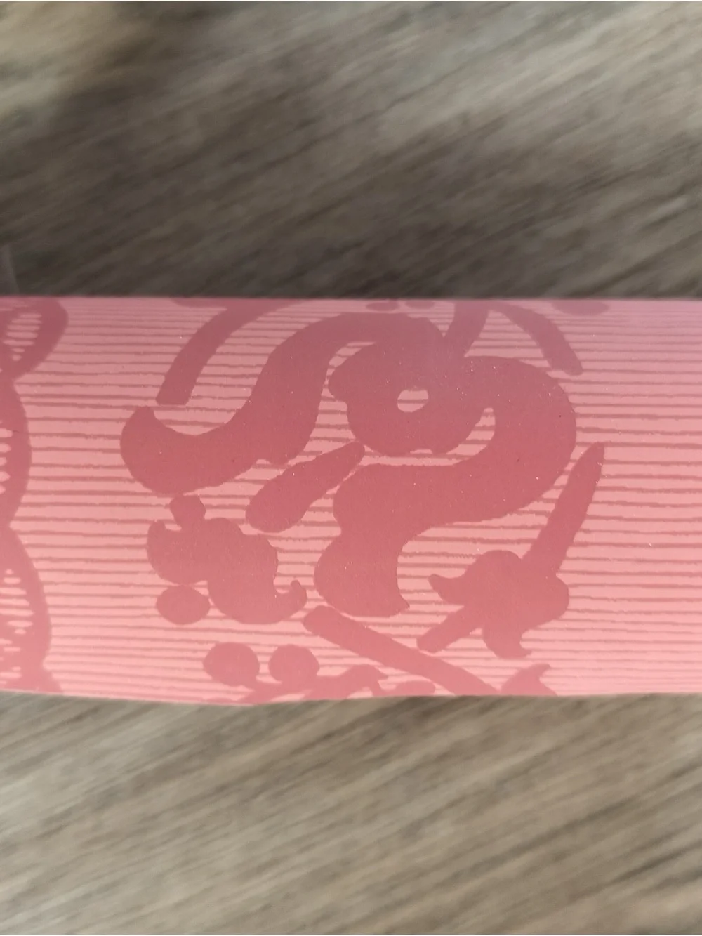 Thibaut Vintage Wallpaper T-4266 Coral Pink Damask Stripe Double Roll